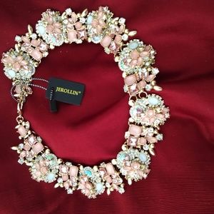 Beautiful sparkly multi colored pastel necklace